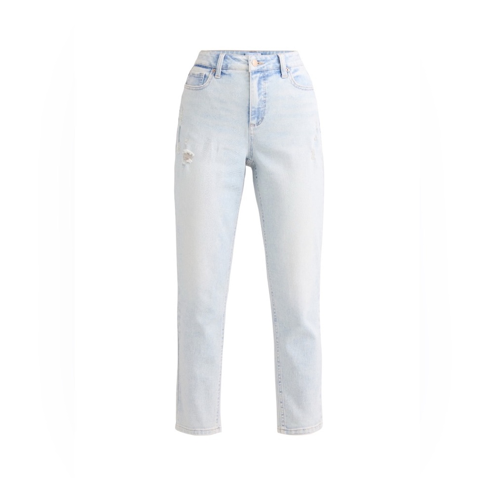 Time and Tru Women's High Rise Jeans - Soft Blue